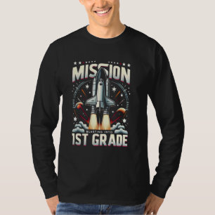 Camiseta Primer grado de regreso a la explosión de un cohet