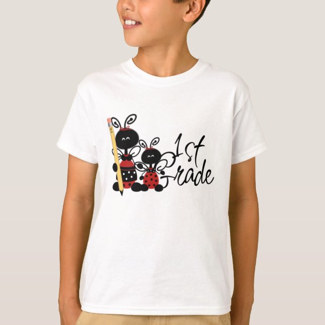 Camiseta Primer grado de señora Bug (Anverso)
