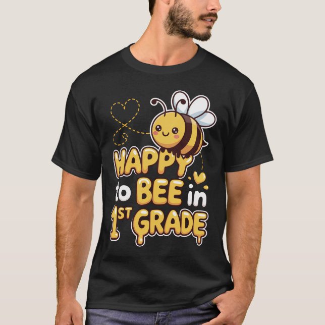 Camiseta Primer Grado De Vuelta A La Escuela 1er Grado De A (Anverso)