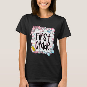 Camiseta Primer Grado De Vuelta A La Escuela Coquette Bow P