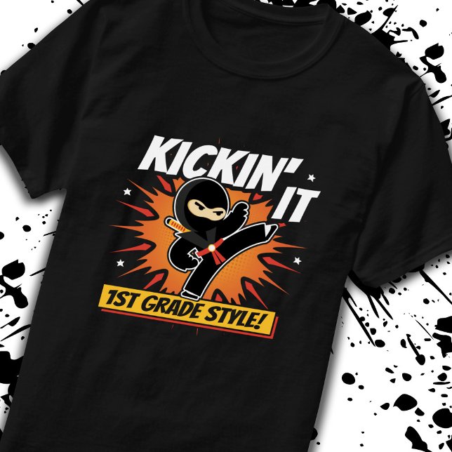 Camiseta Primer Grado - De vuelta a la escuela - Ninja - Pr (Subido por el creador)