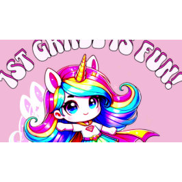 Camiseta Primer grado es divertido citar texto rosado T-Shi