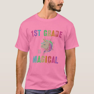 CAMISETA PRIMER GRADO NIÑO PROFESOR DE PRIMER GRADO ES MÁGI