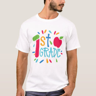 Camiseta Primer Grado Primer Día De Enseñanza Primer Grad