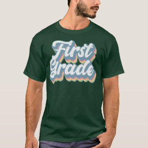 Camiseta Primer grado Retro Estudiante de Maestría 1er grad