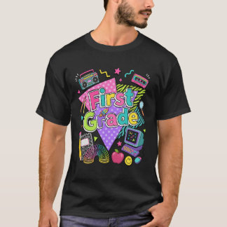 Camiseta Primer Grado Retro Regreso a la Escuela Maestro Es