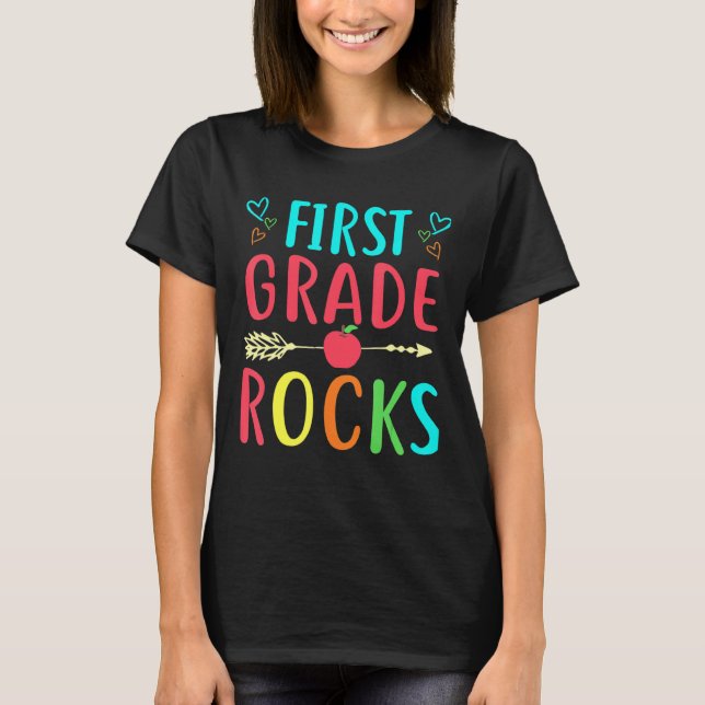 Camiseta Primer grado roca a profesores de primer grado (Anverso)