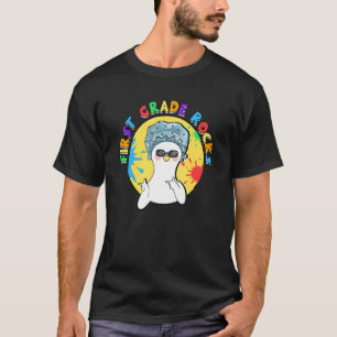 Camiseta Primer grado Rocks Cute Duck School 1er grado
