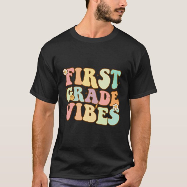 Camiseta Primer Grado Vibes De Vuelta A La Escuela De Maest (Anverso)