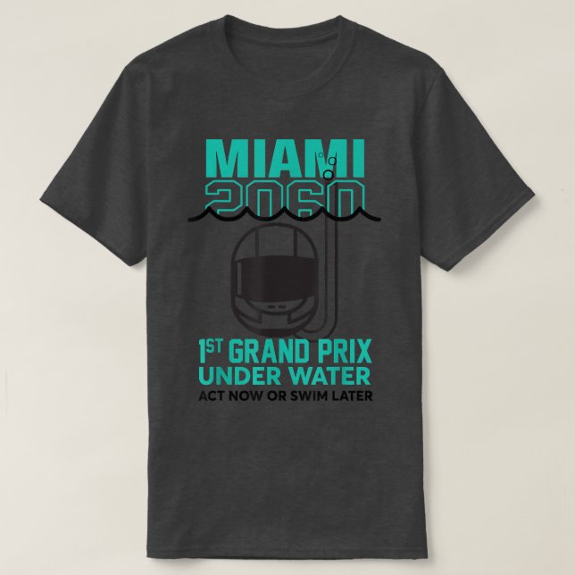 Camiseta Primer Gran Premio De Miami 2060 Con Arreglo A La  (Diseño del anverso)