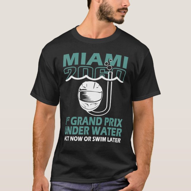 Camiseta Primer Gran Premio de Miami 2060 según Water Act N (Anverso)