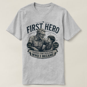 Camiseta Primer héroe amigo por siempre Día del Padre Vinta