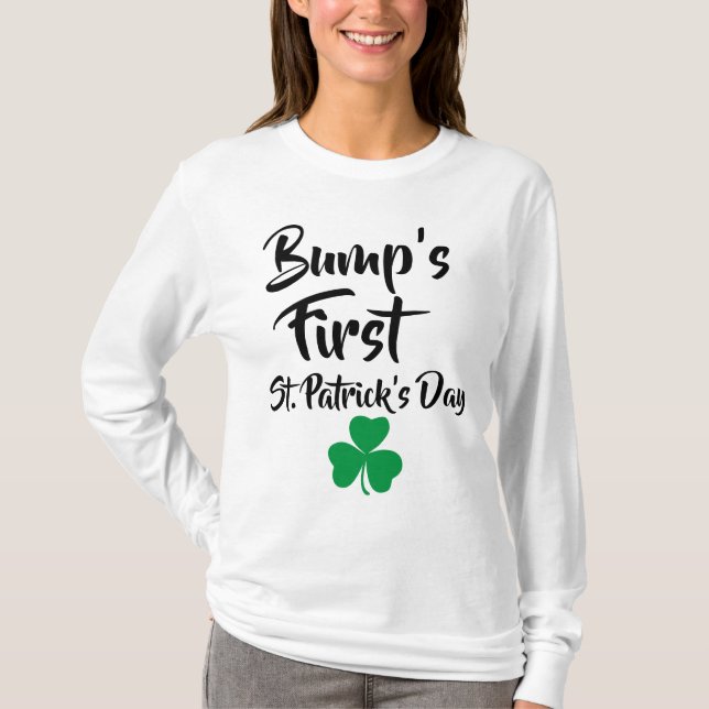 Camiseta Primer irlandés del trébol del día del St Patricks (Anverso)