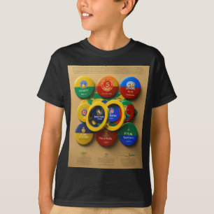 Camiseta Primer lugar en la medalla olímpica de oro
