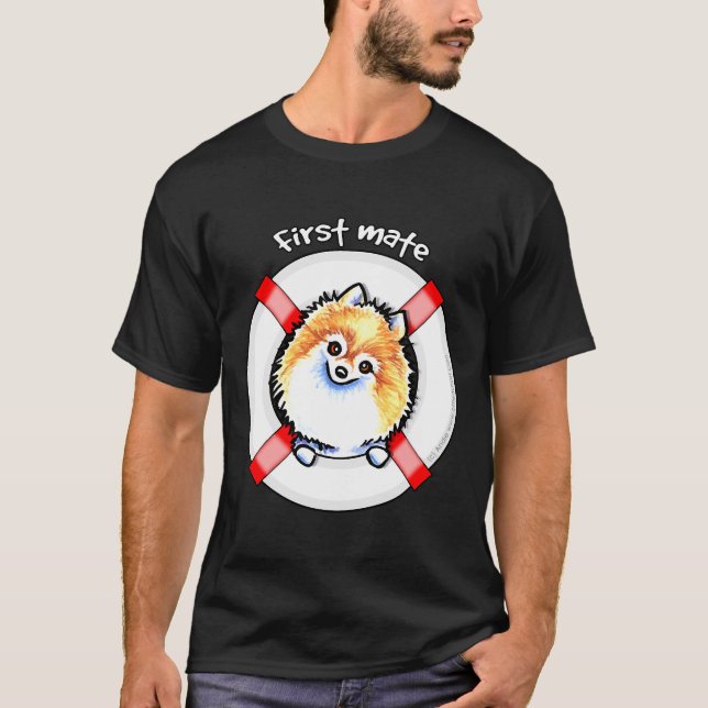 Camiseta Primer mate de Pomerania (Anverso)