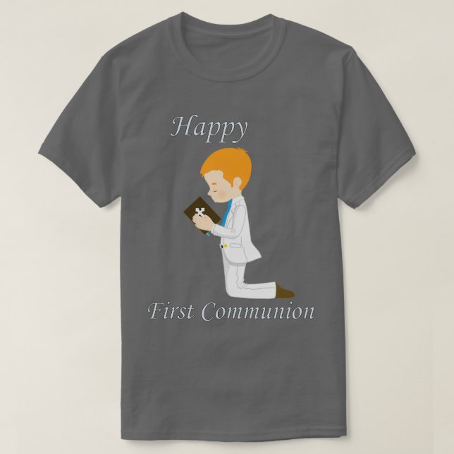 Camiseta Primer niño diestro de la comunión (Diseño del anverso)