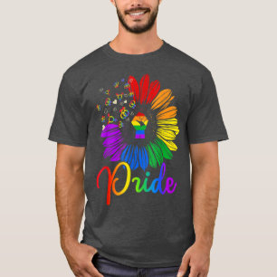 Camiseta Primer orgullo orgullo de girasol LGBT lesbiana tr