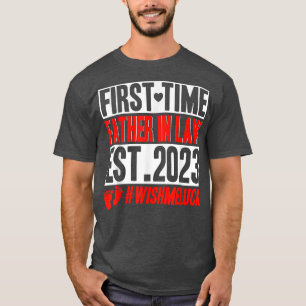 Camiseta Primer Padre En Derecho Un Divertido Anuncio De Em