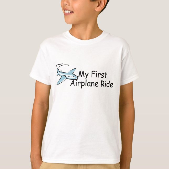 Camiseta Primer paseo del aeroplano del aeroplano (Anverso)