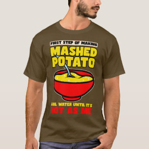 Camiseta Primer paso de hacer puré de papas