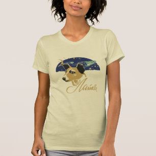 Camiseta Primer perro de Laika en espacio