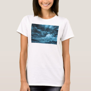 Camiseta Primer plano de hielo azul, Islandia