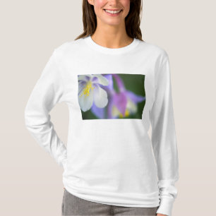 Camiseta Primer plano de la flor de Aquilegia de Colorado.