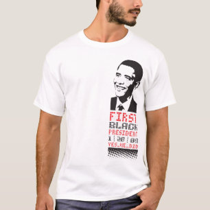 Camiseta primer presidente negro (sin logotipo)