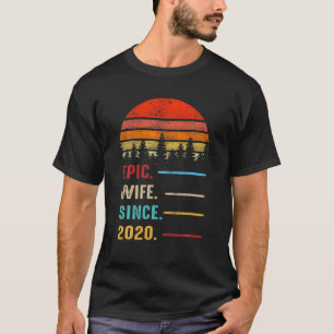 Camiseta Primer primer aniversario de un año de Boda orgull