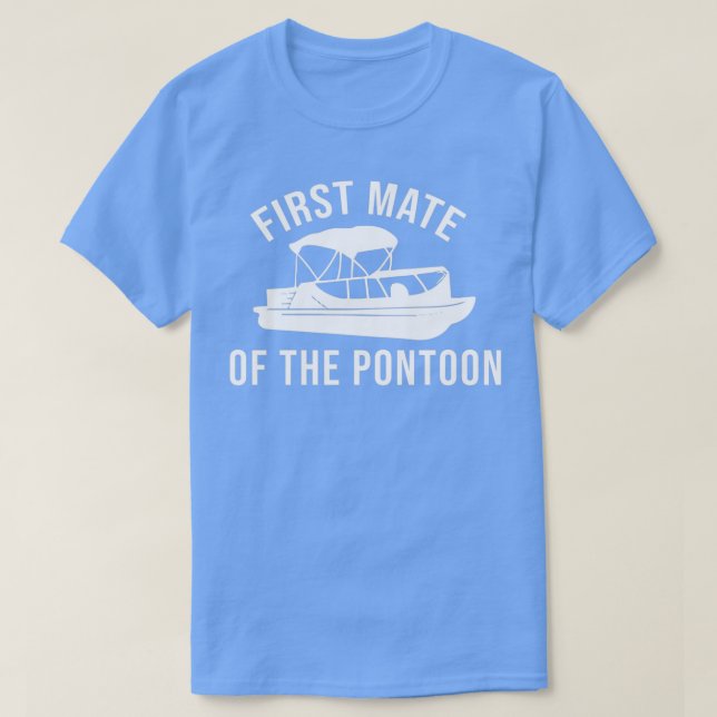 Camiseta Primer Regalo De Bote De Pontoon Lover (Diseño del anverso)