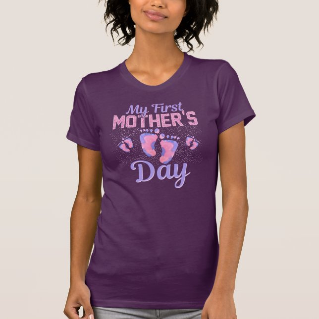 Camiseta Primer regalo de Novedad del Día de la Madre para  (Anverso)
