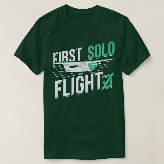 Camiseta Primer regalo del piloto de vuelo individual (Diseño del anverso)