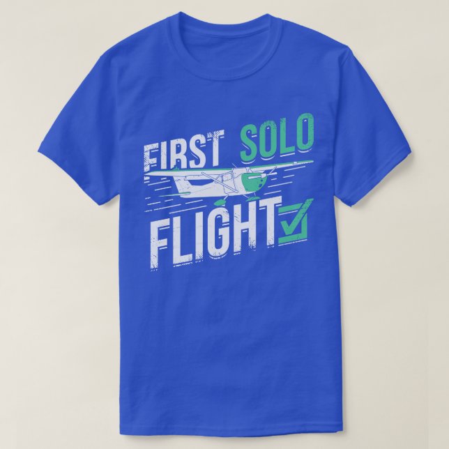 Camiseta Primer regalo del piloto de vuelo individual (Diseño del anverso)