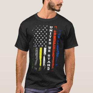 Camiseta Primer Respondedor Thin Line Shirt Patriotic Ameri