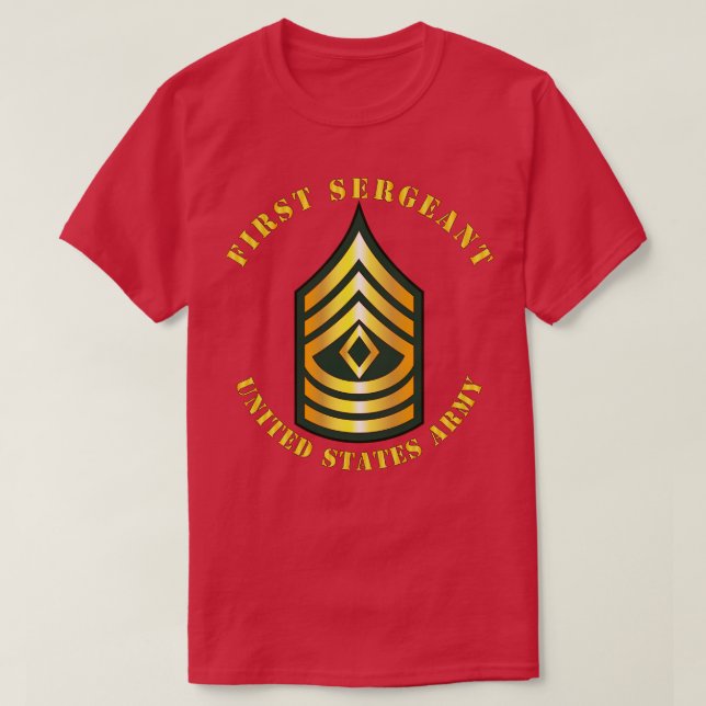 Camiseta PRIMER Sargento de POCKET 1SG (Diseño del anverso)