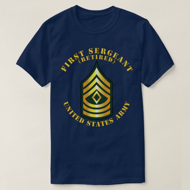 Camiseta Primer Sargento de POCKET 1SG Retirado (Diseño del anverso)
