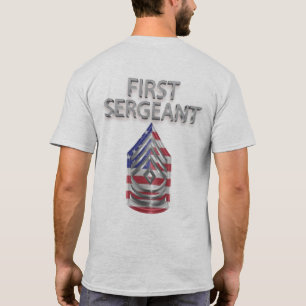 Camiseta Primer sargento de rango personalizado