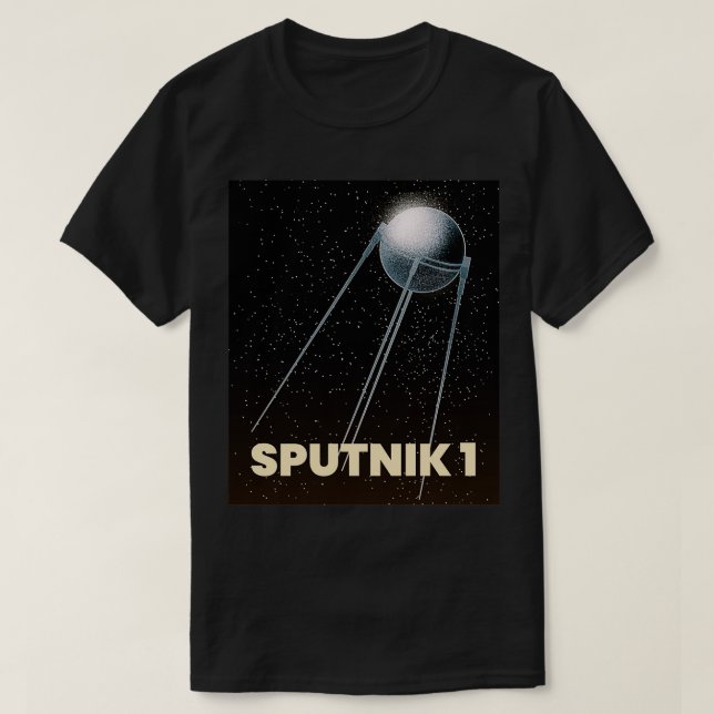 Camiseta primer satélite sputnik 1 (Diseño del anverso)