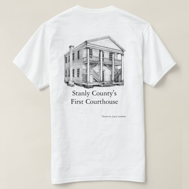 Camiseta Primer tribunal del condado de Stanly - T-Shirt (Reverso del diseño)
