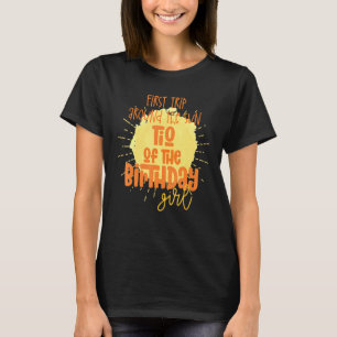 Camiseta Primer Viaje De Chica De Cumpleaños De Tio Alreded