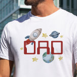 Camiseta Primer Viaje De La Fiesta Del Cumpleaños Espacial<br><div class="desc">Primer Viaje De La Fiesta Del Cumpleaños Espacial Alrededor De La Camiseta De Sun Dad</div>