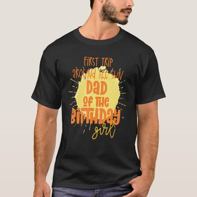 Camiseta Primer Viaje Del Chica De Cumpleaños De Papá Alred (Anverso)