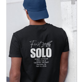 Camiseta Primer vuelo en solitario personalizado | PILOTO |