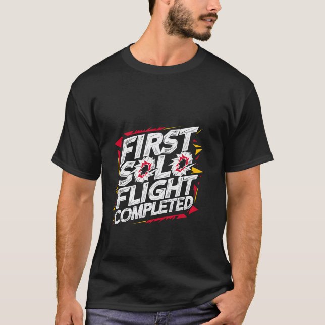 Camiseta Primer vuelo individual completado — (Anverso)