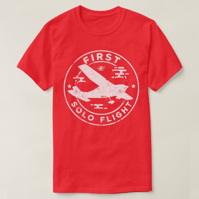 Camiseta Primer vuelo piloto de avión de vuelo independient (Diseño del anverso)