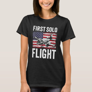 Camiseta Primer vuelo piloto de avión de vuelo independient
