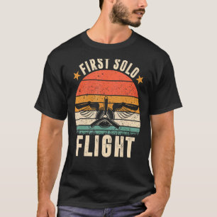 Camiseta Primer vuelo piloto de avión de vuelo independient