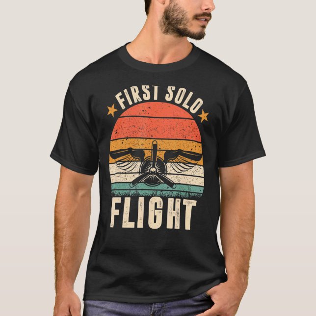 Camiseta Primer vuelo piloto de avión de vuelo independient (Anverso)