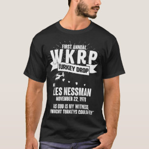 Camiseta Primer WKRP Anual Turquía Caer Con Les Nessman