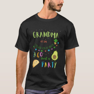 Camiseta Primera abuela Taco de cumpleaños sobre una relaci